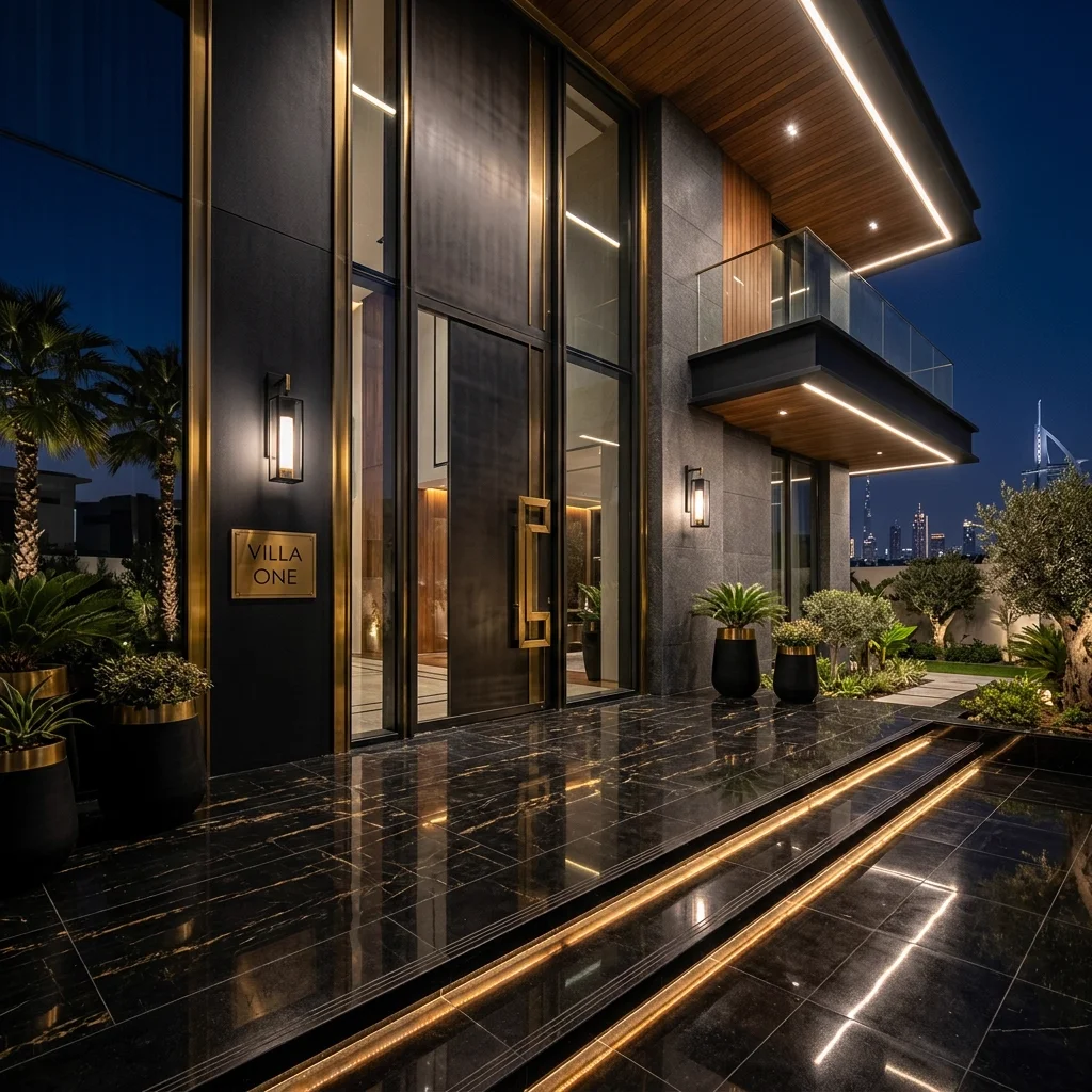 Luxury Villa Entrance